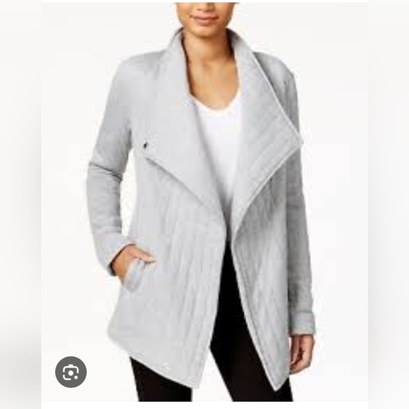 RACHEL Rachel Roy Jackets & Blazers - RACHEL Rachel Roy Grey and Black Quilted Jacket